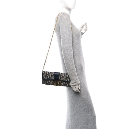 Christian Dior Oblique 30 Montaigne Chain Pouch Blue 2 of 11