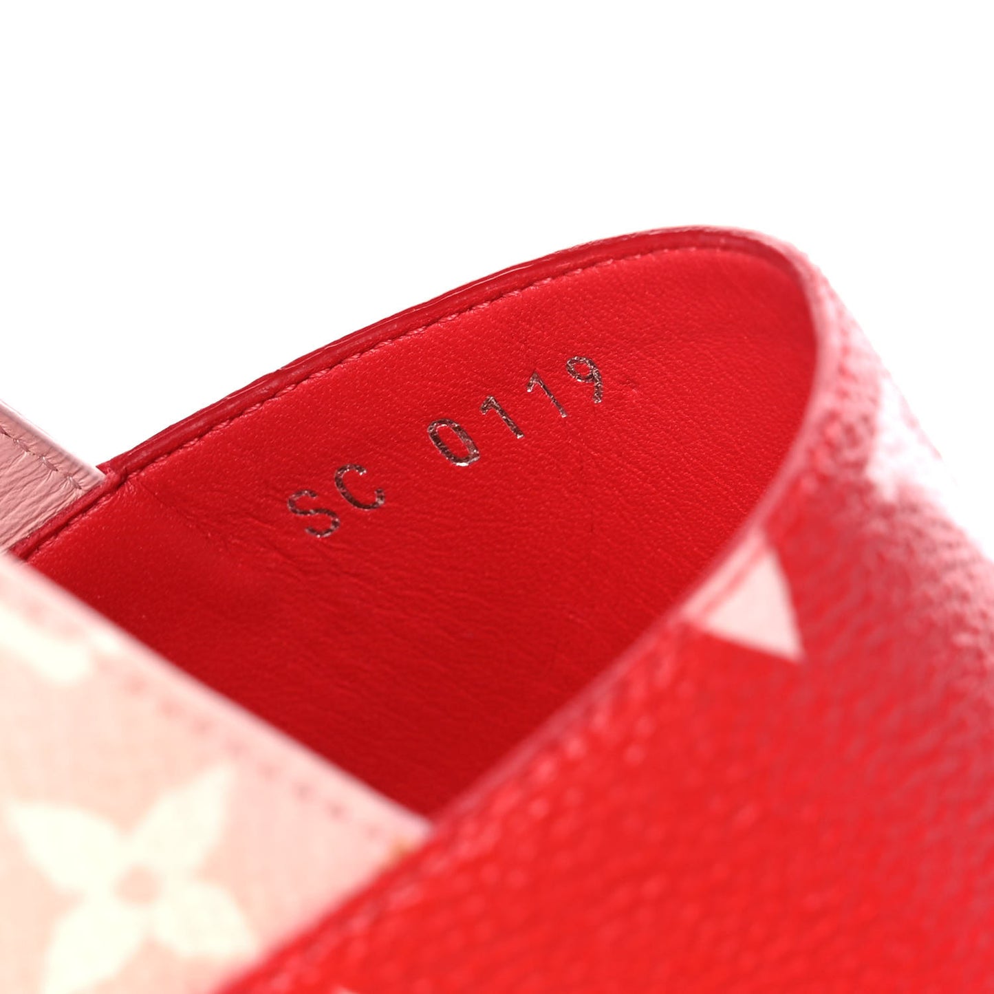 Monogram Escale Palma Sandals 38.5 Rouge
