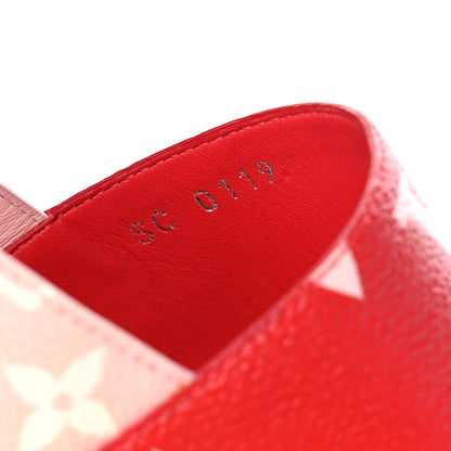 Louis Vuitton Monogram Escale Palma Sandals 38.5 Rouge 8 of 11