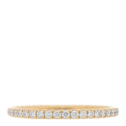 David Yurman 18k Yellow Gold Diamond 1.8mm Eden Eternity Wedding Band Ring 56 7.5 1 of 4