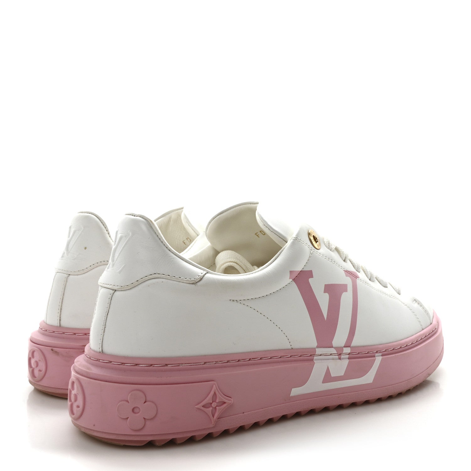 Louis Vuitton Calfskin LV Timeout Sneaker 40 White Rose Clair 5 of 8