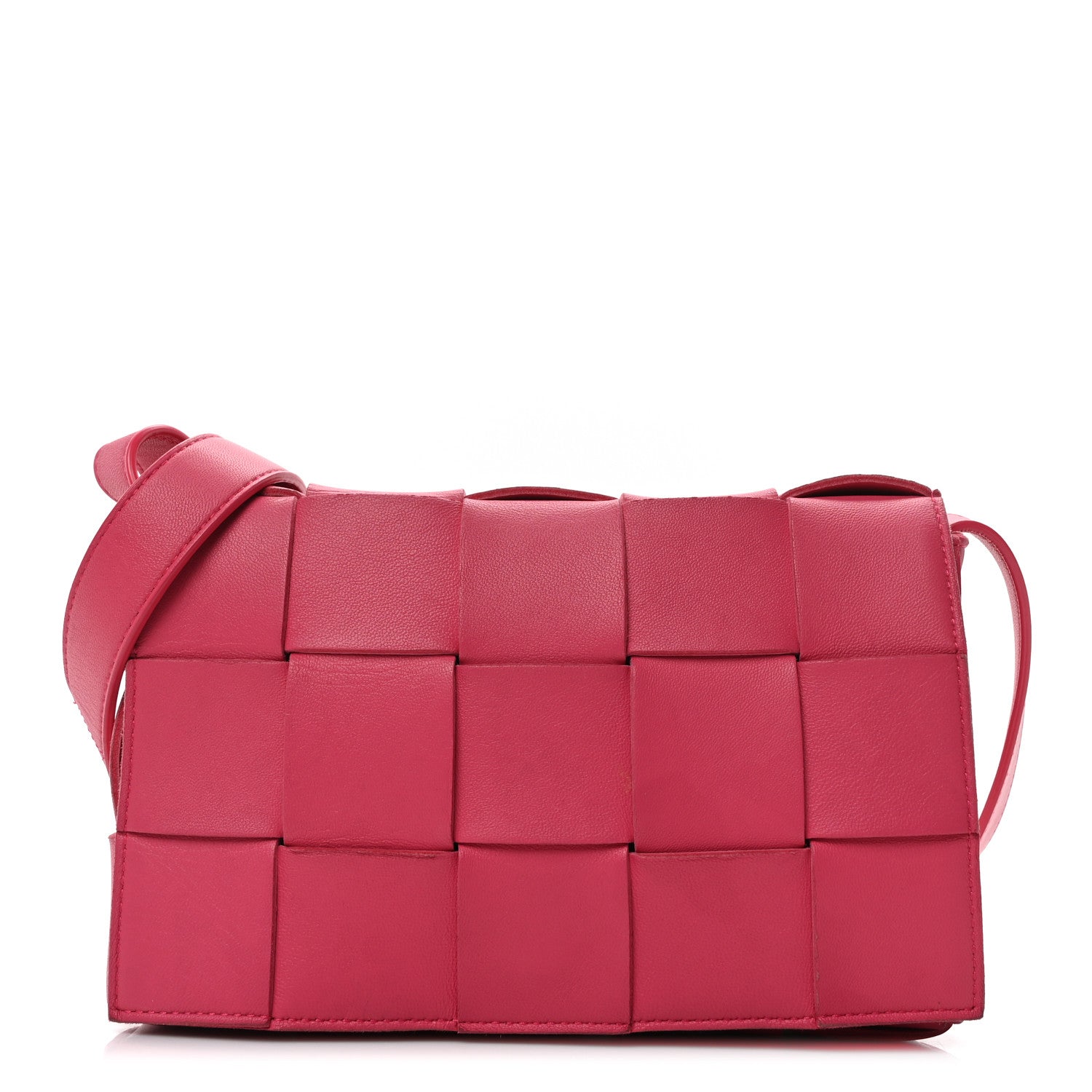 Bottega Veneta Lambskin Maxi Intrecciato Cassette Crossbody Bag Lollipop 1 of 9