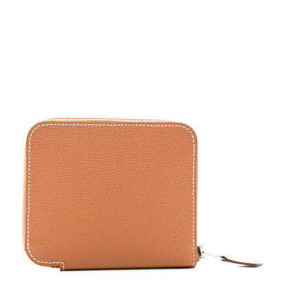 Hermes Epsom Silk'in Compact Wallet Gold 1 of 8