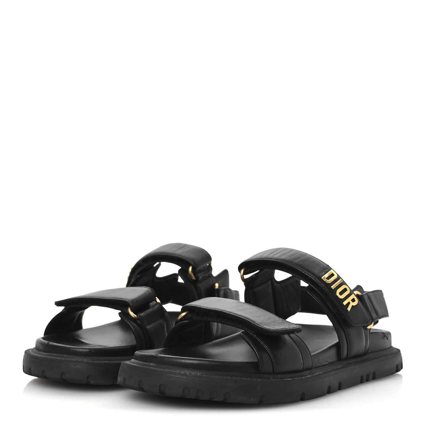 Lambskin Dioract 10mm Sandals 39 Black