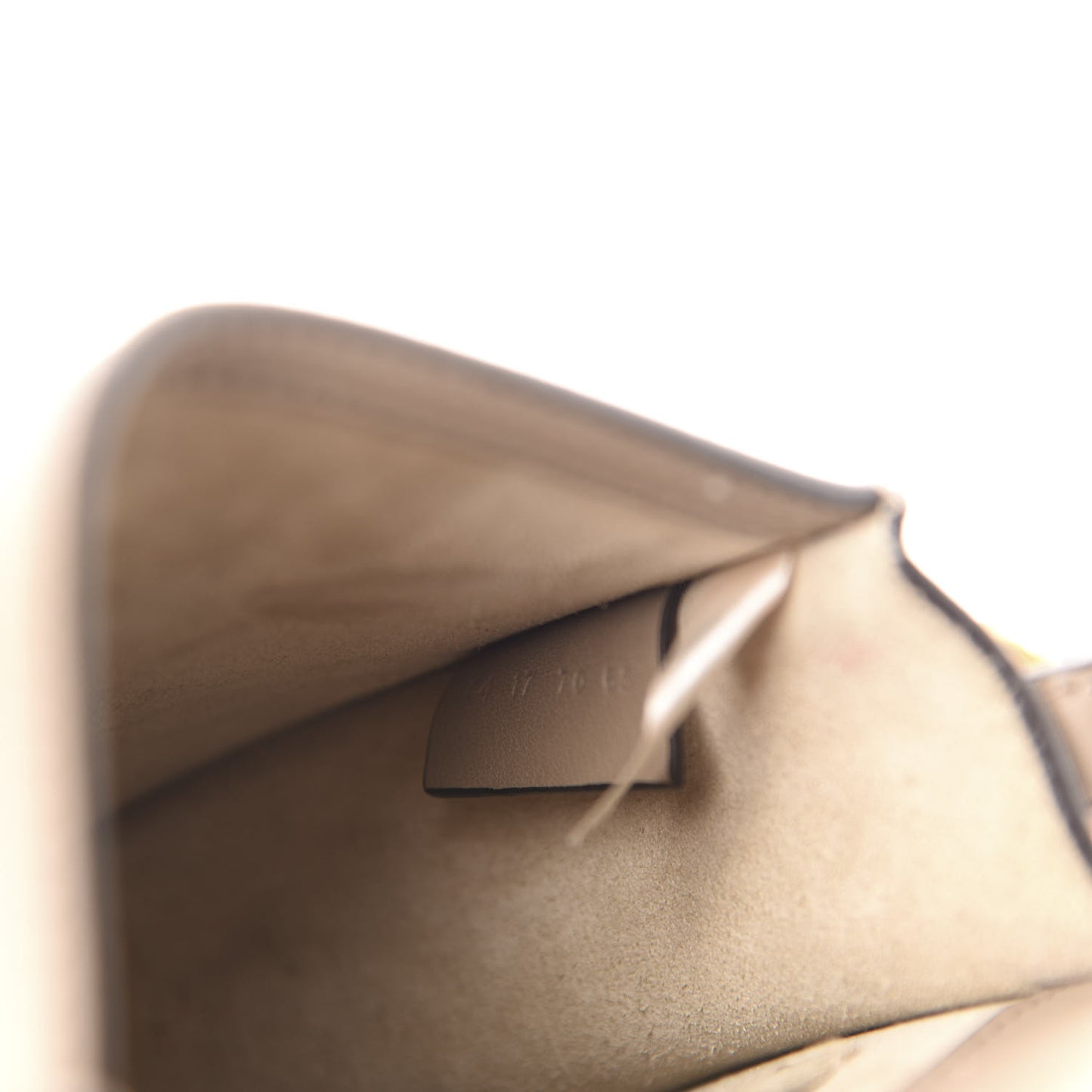 Calfskin Suede Small Nile Bracelet Bag Motty Grey