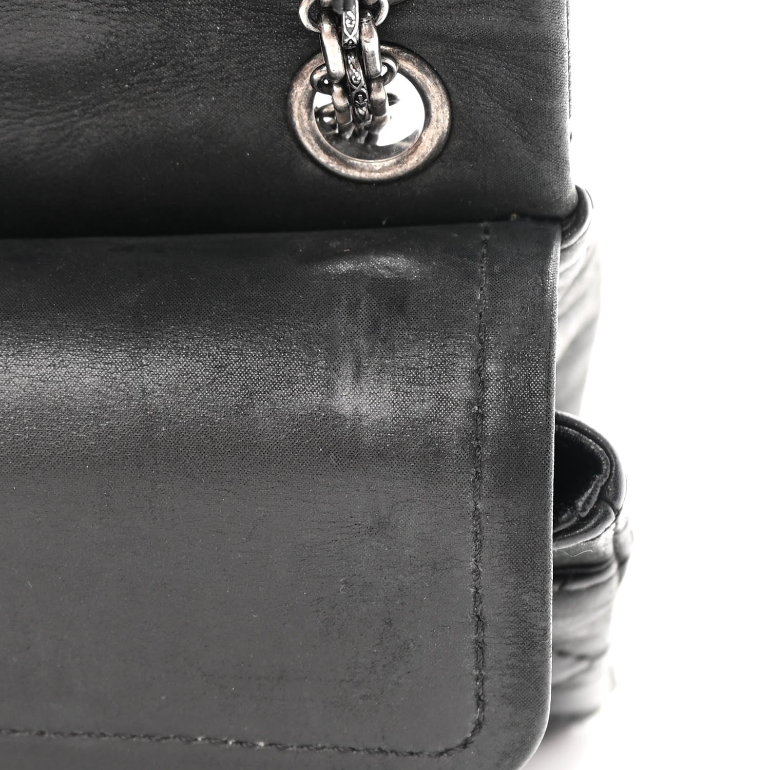Chanel Iridescent Calfskin Quilted 2.55 Reissue 224 Flap Black 11 of 18
