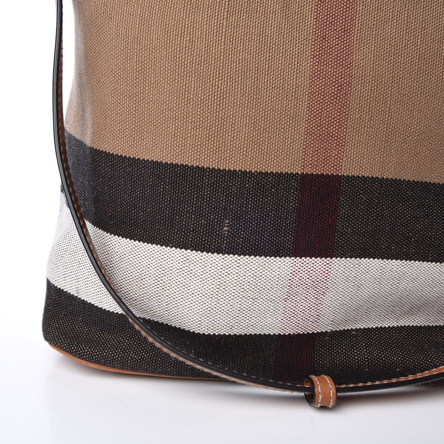 Canvas Mega Check Medium Ashby Hobo Saddle Brown