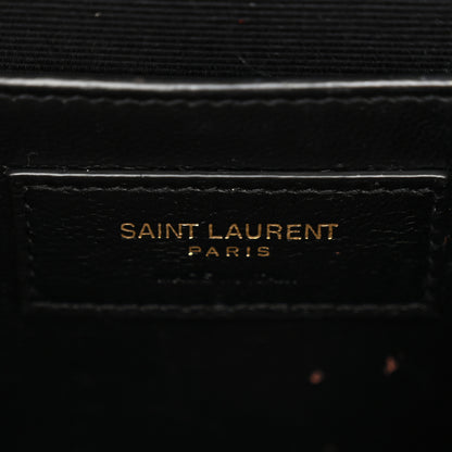 Saint Laurent Grain De Poudre Medium Monogram Kate Satchel Dark Beige 5 of 14