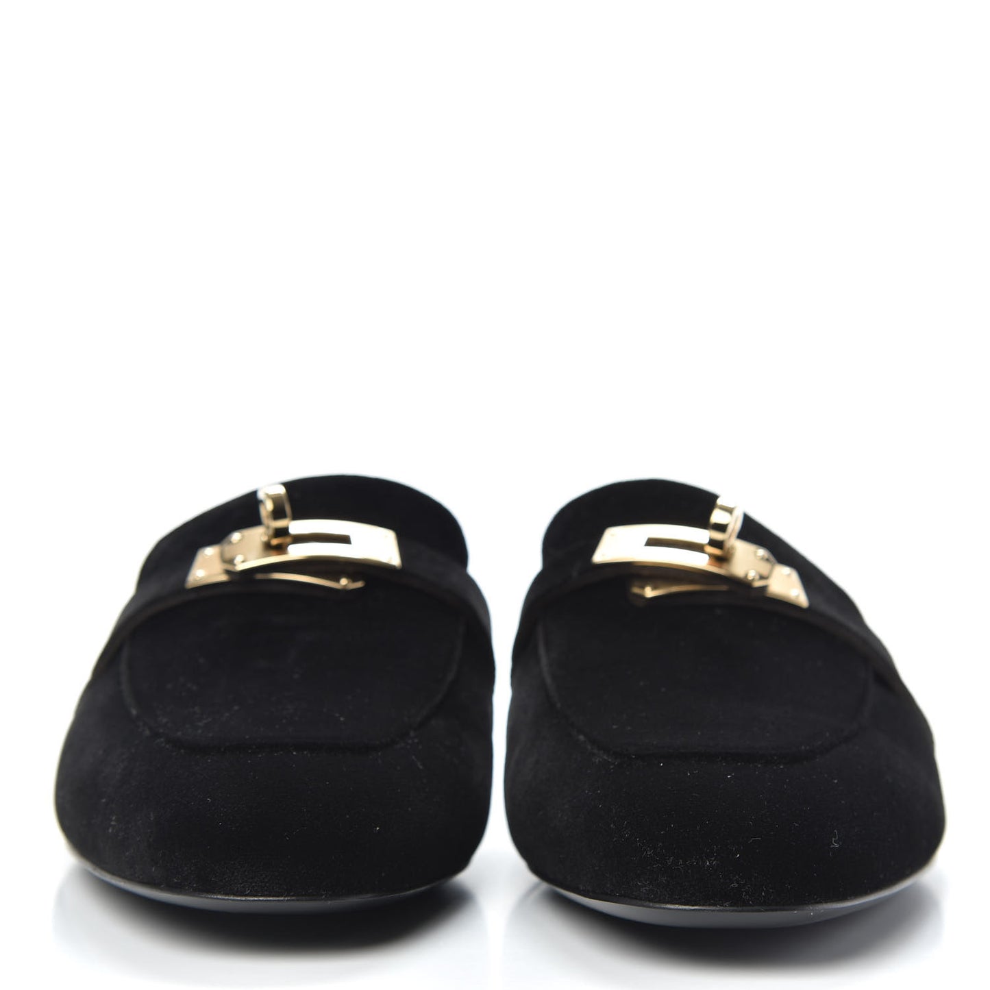 Velvet Goatskin Oz Mules 36.5 Black