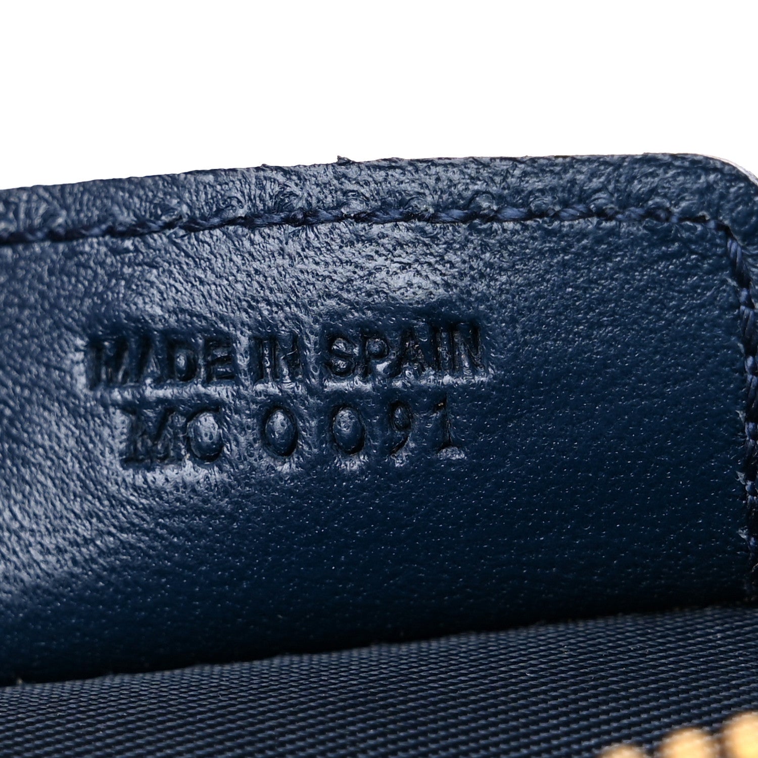 Christian Dior Monogram Mini Saddle Pochette Navy 7 of 9