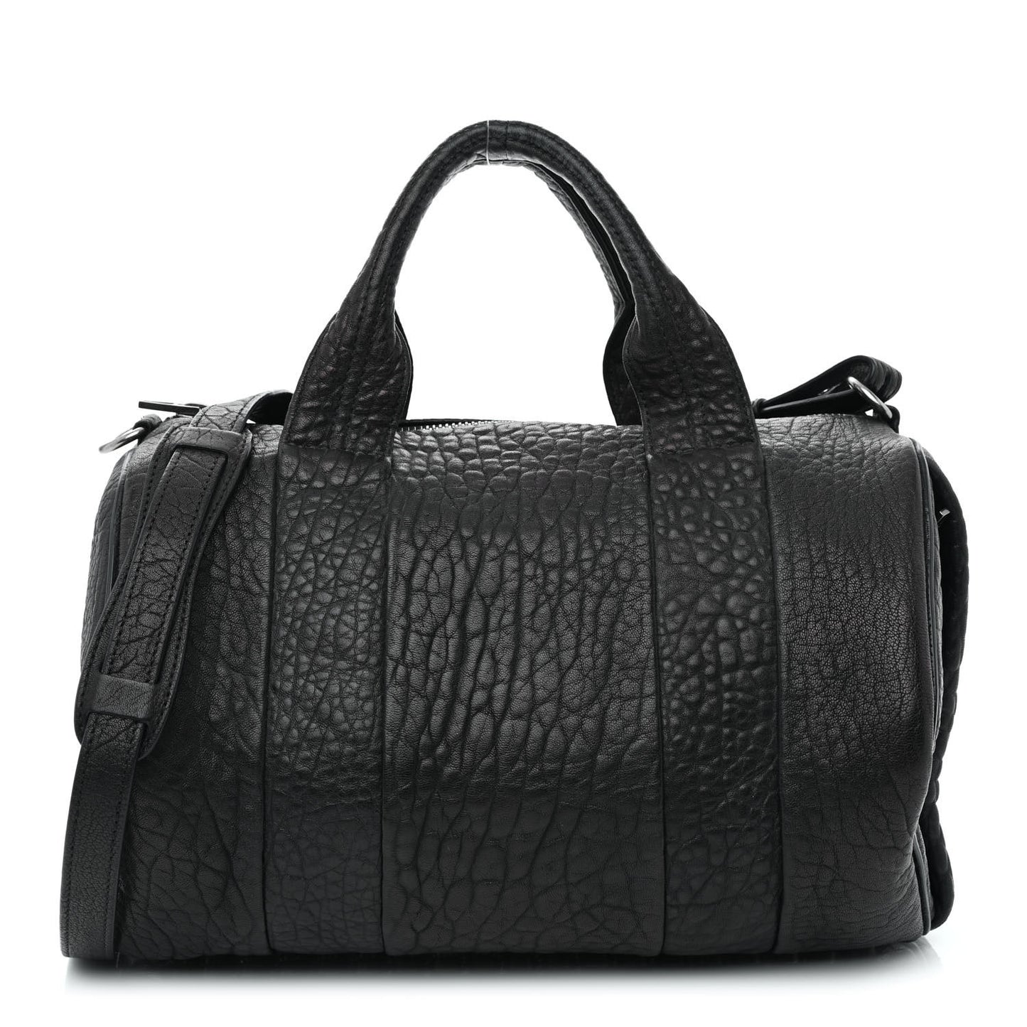 Pebbled Lambskin Rocco Black Nickel Hardware