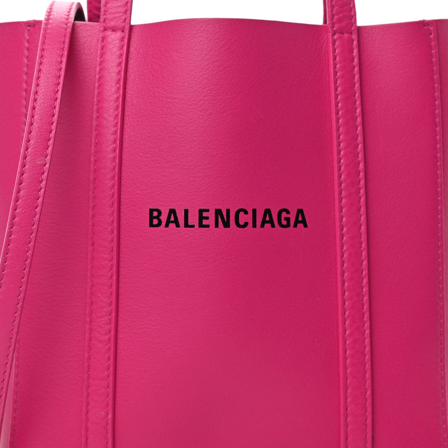 Calfskin XXS Everyday Tote Rose Magenta Black