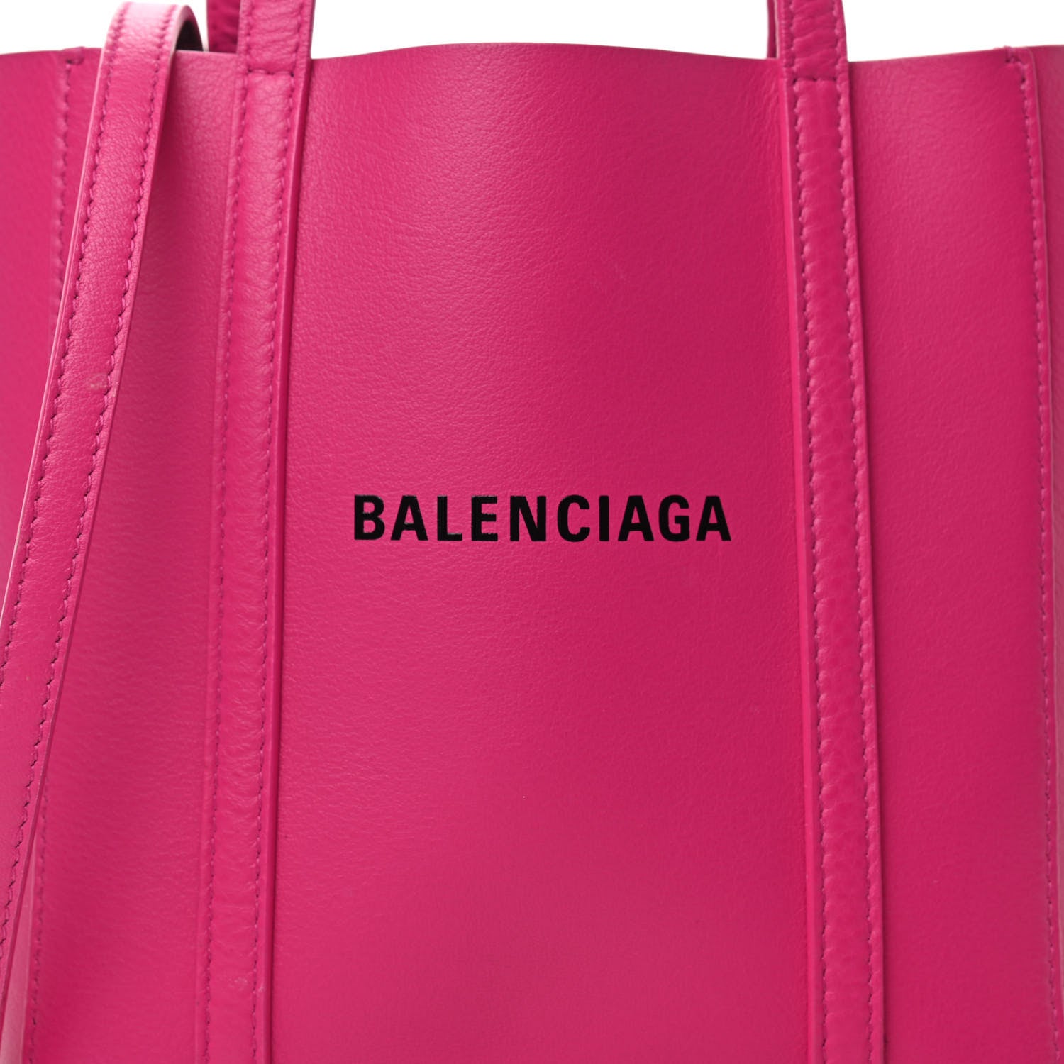 Balenciaga Calfskin XXS Everyday Tote Rose Magenta Black 7 of 10