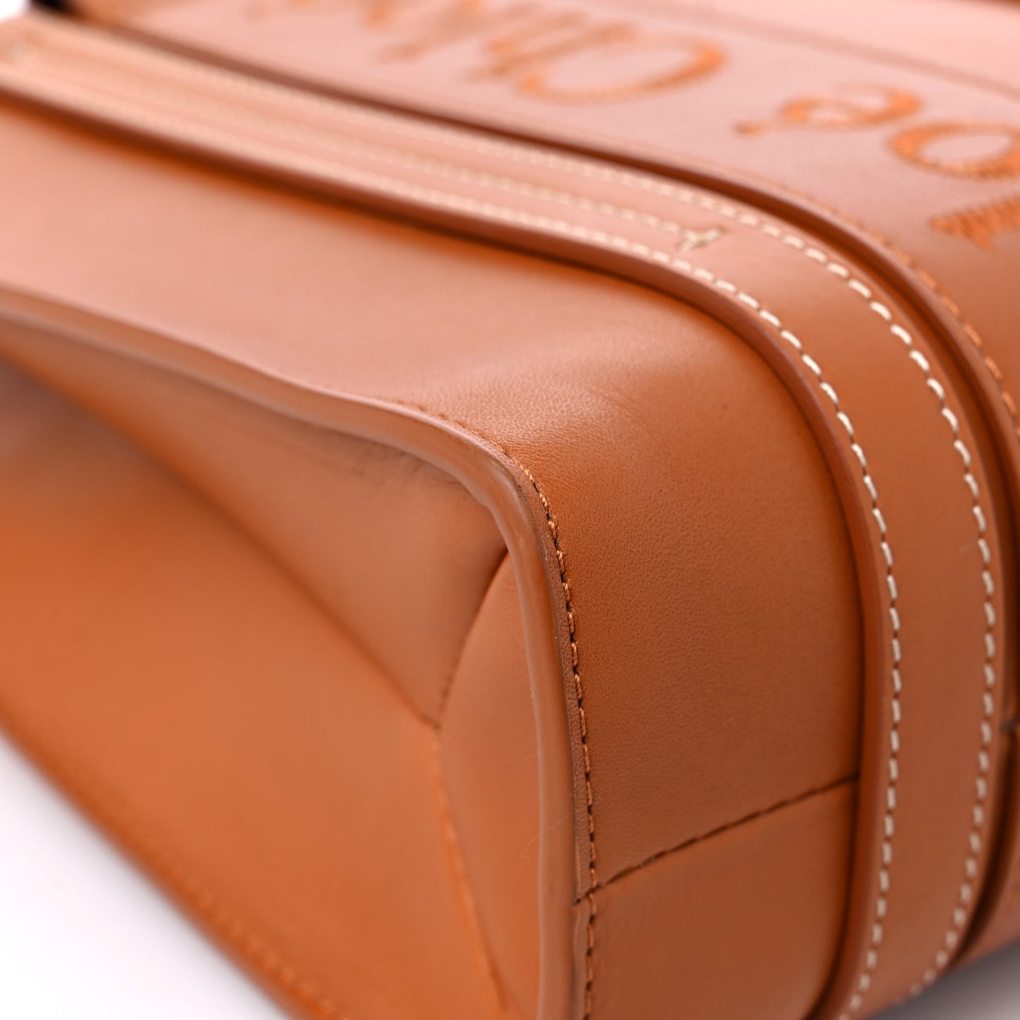 Calfskin Small Woody Tote Caramel