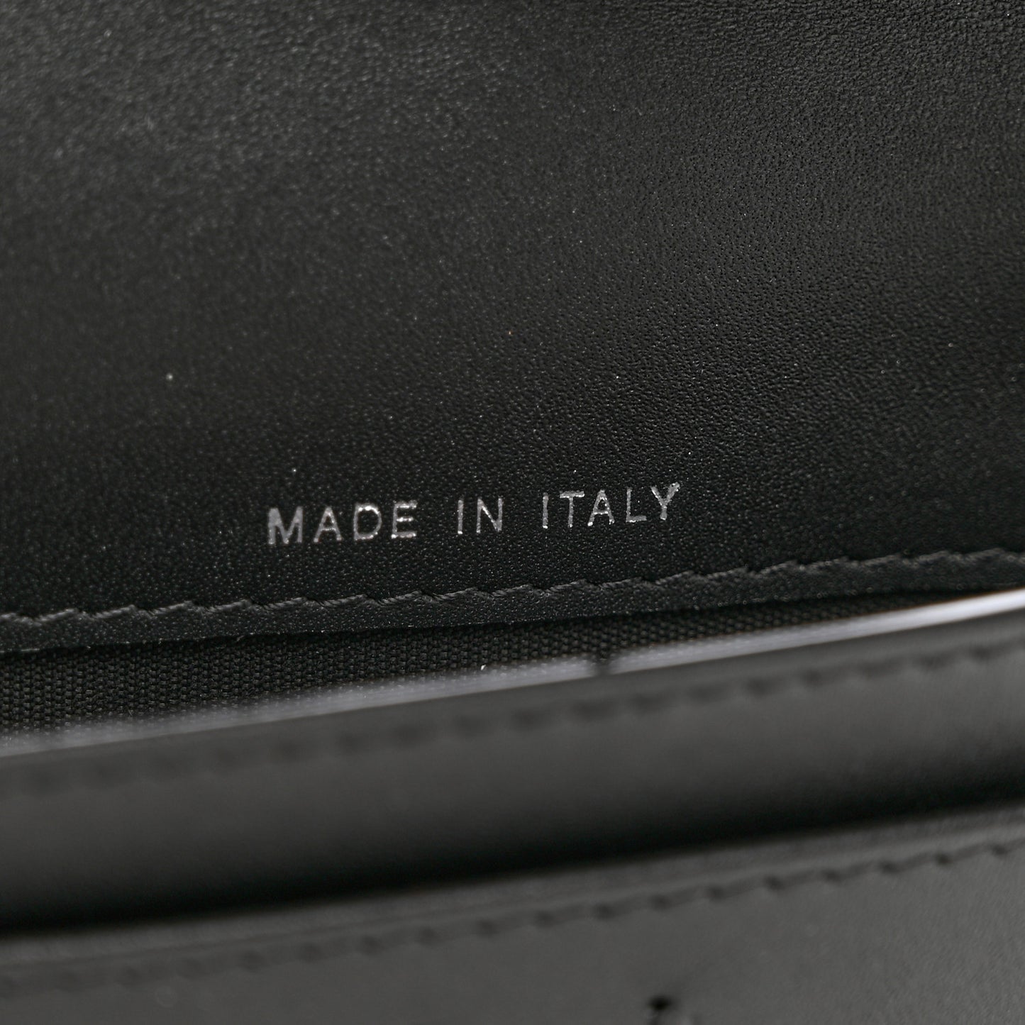 Patent Quilted Brilliant Yen Wallet Black