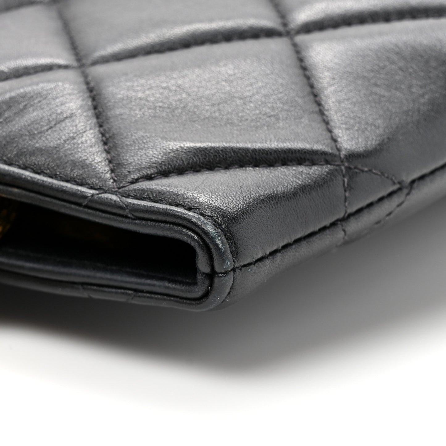 Lambskin Quilted Medallion Tote Black
