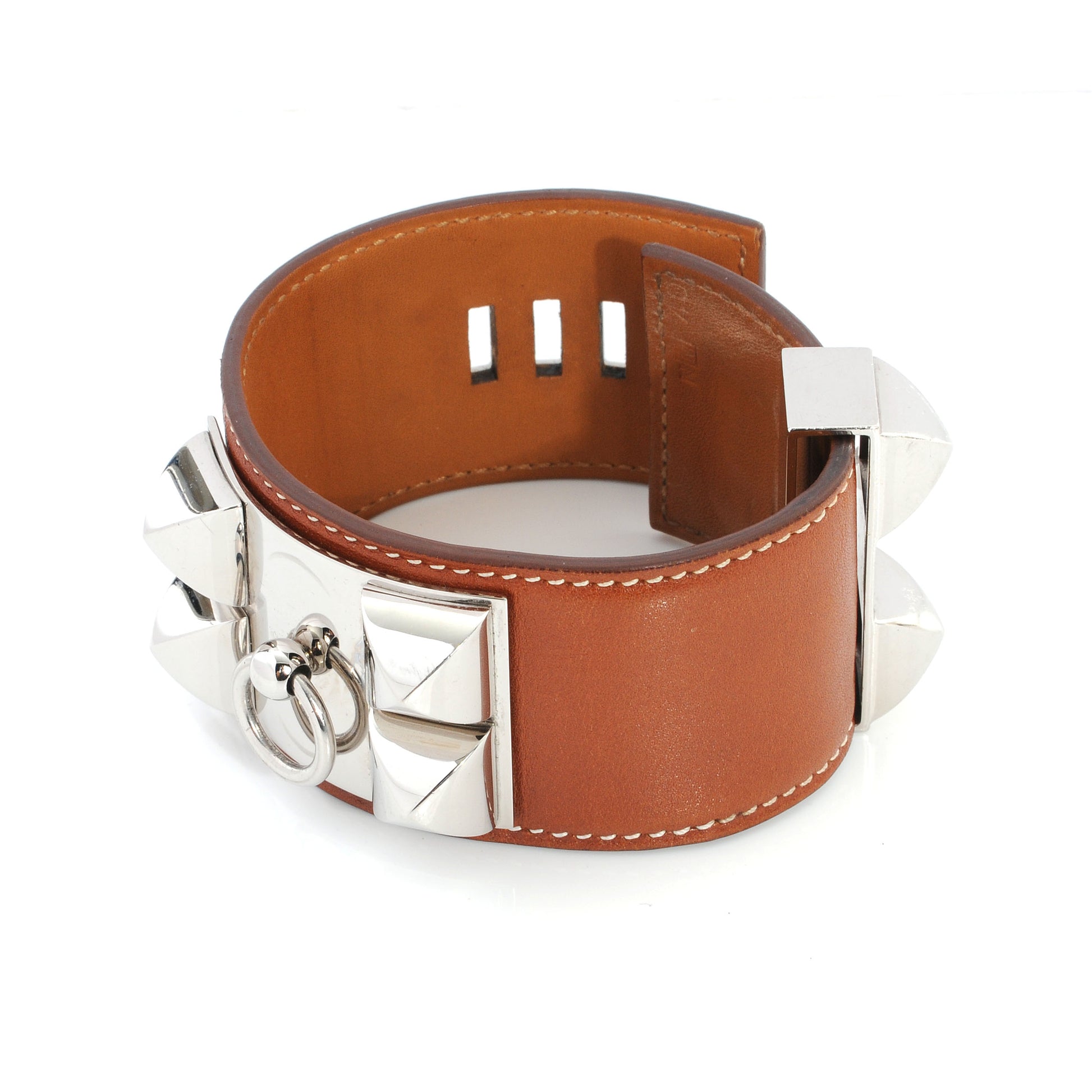 Hermes Barenia Collier de Chien CDC Bracelet Fauve 5 of 7