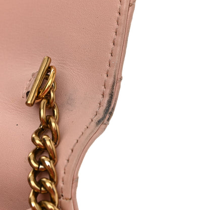 Gucci Calfskin Matelasse GG Marmont Chain Wallet Perfect Pink 16 of 20