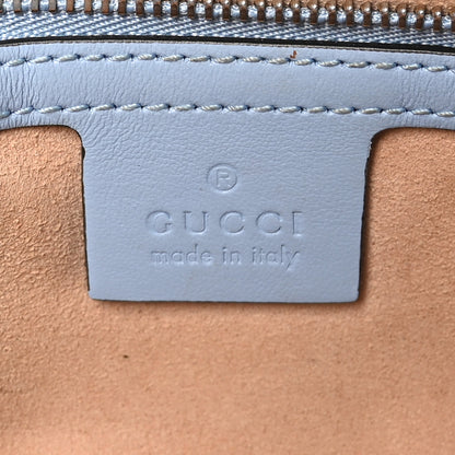 Gucci Calfskin Matelasse Small GG Marmont Shoulder Bag Porcelain Light Blue 7 of 10