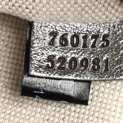Gucci Metallic Sakai Be Green Calfskin Diagonal Stitched Mini Blondie Shoulder Bag Silver 7 of 10
