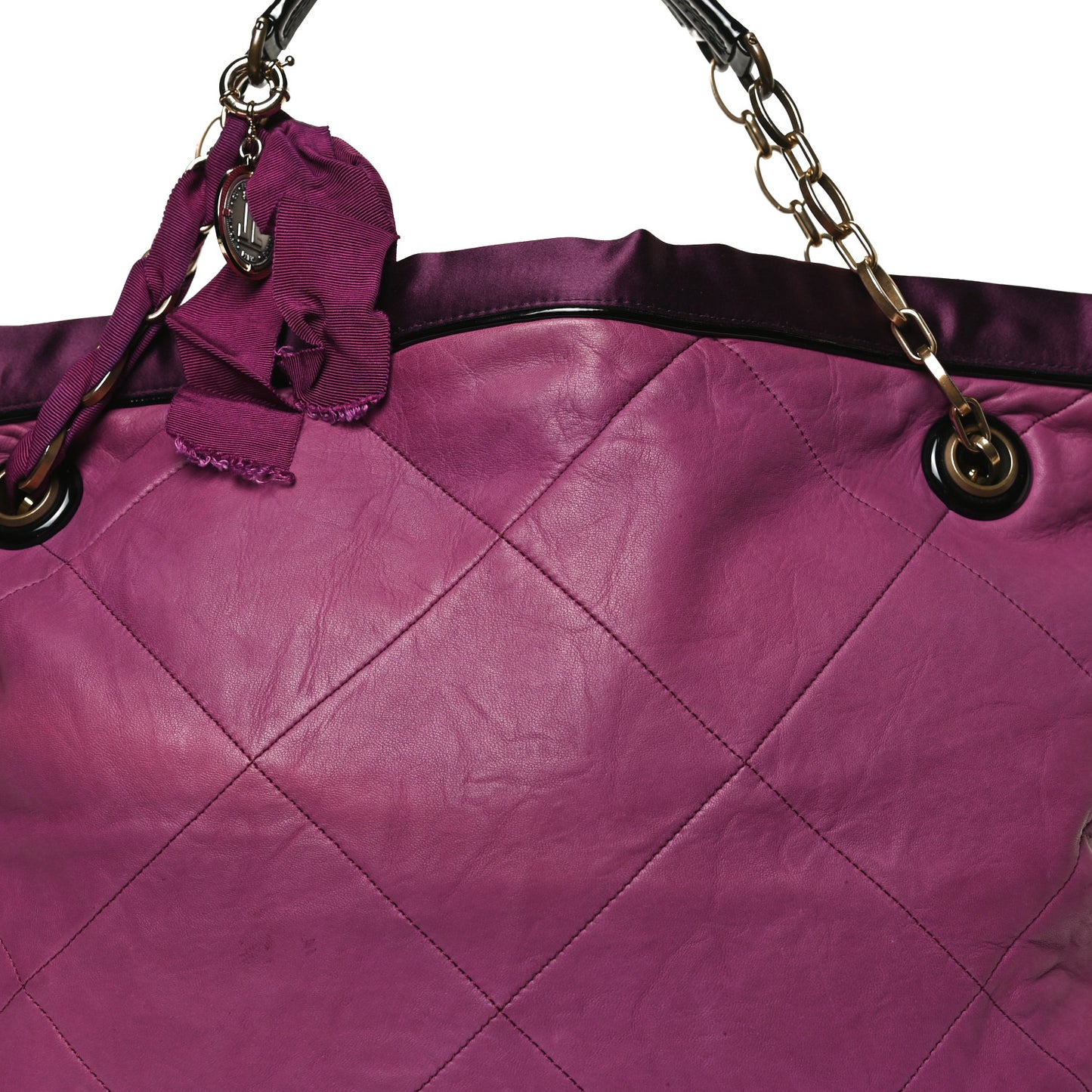 Lambskin Quilted Amalia Cabas Tote Eveque