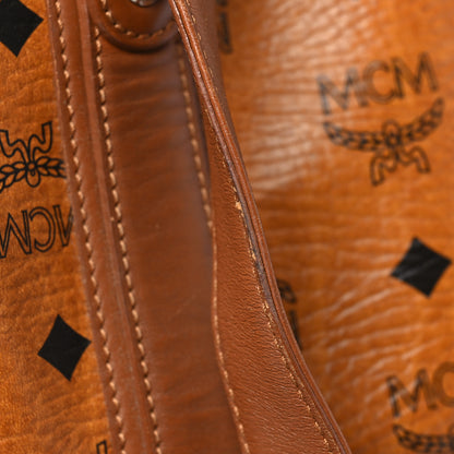 MCM Visetos Shopping Tote Cognac 9 of 12