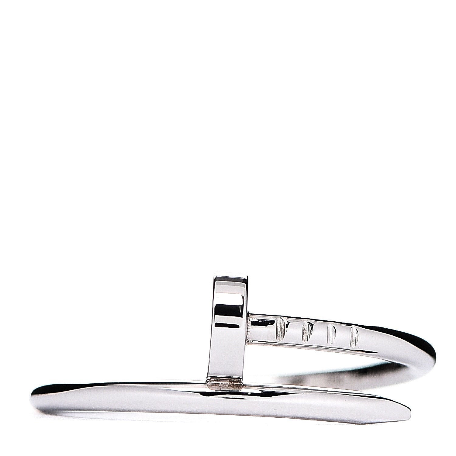Cartier 18K White Gold Small Juste Un Clou Ring 58 8.25 1 of 4