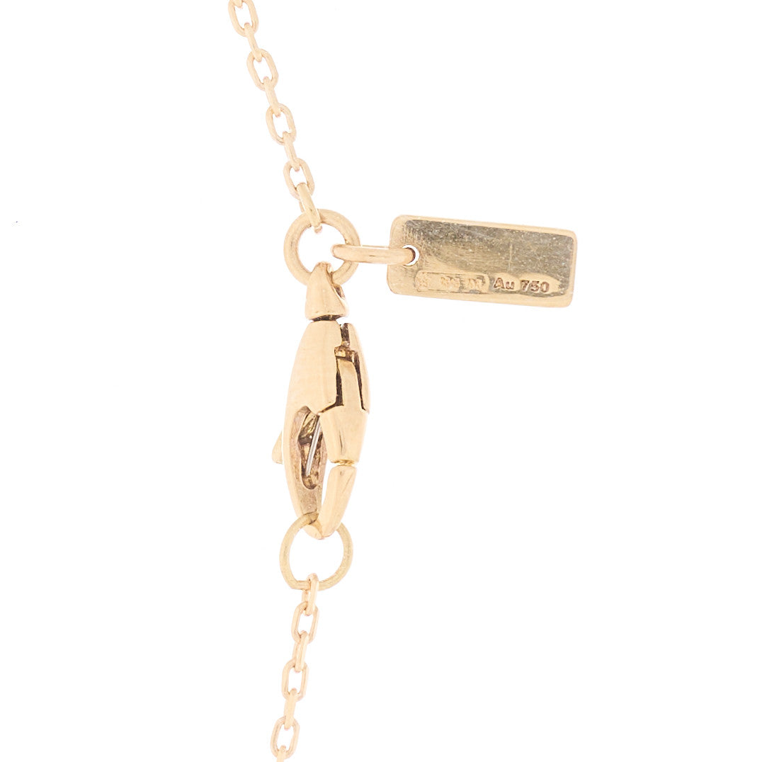 Gucci 18K Yellow Gold Diamantissima Heart Pendant Necklace 4 of 5