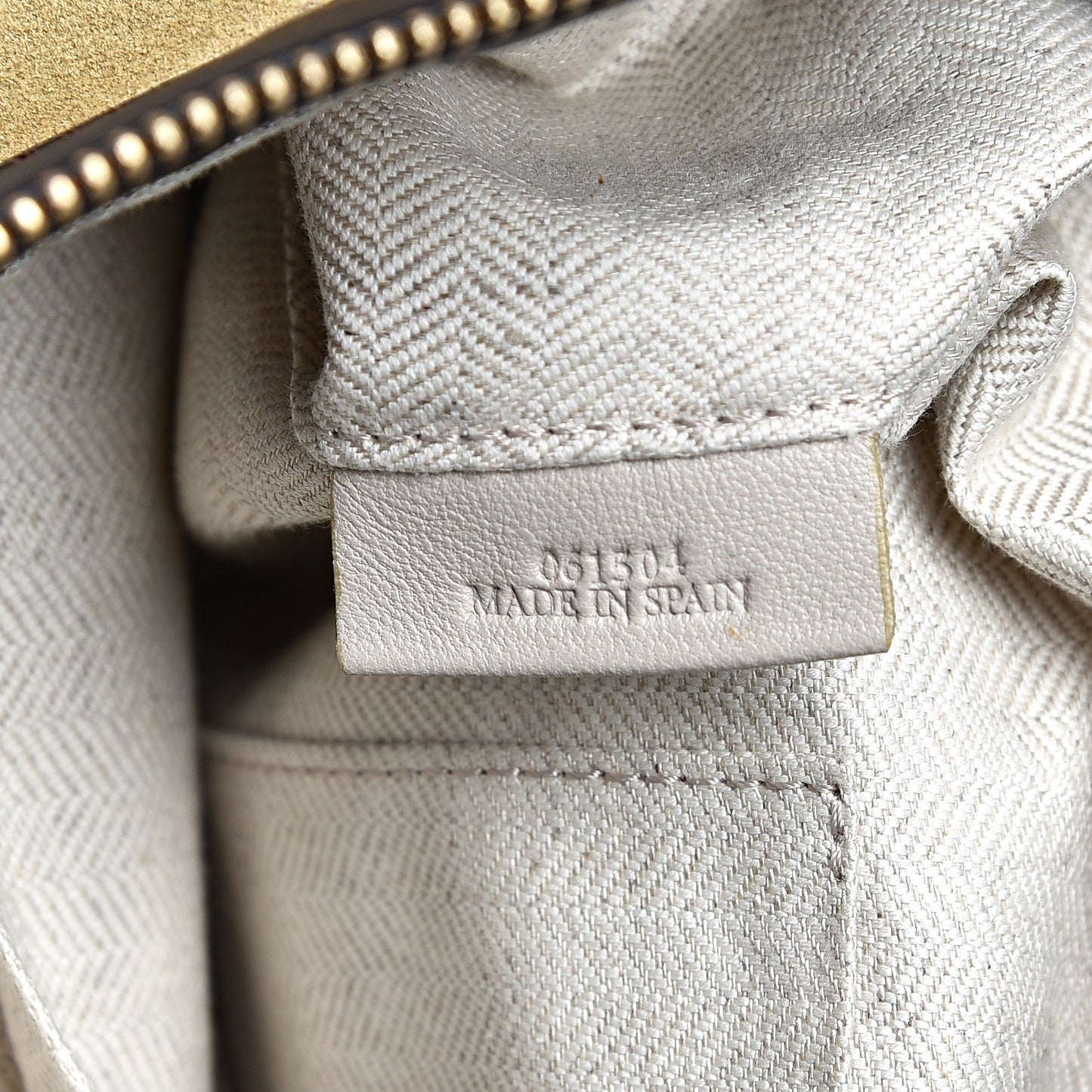 Suede Medium Puzzle Bag Gold