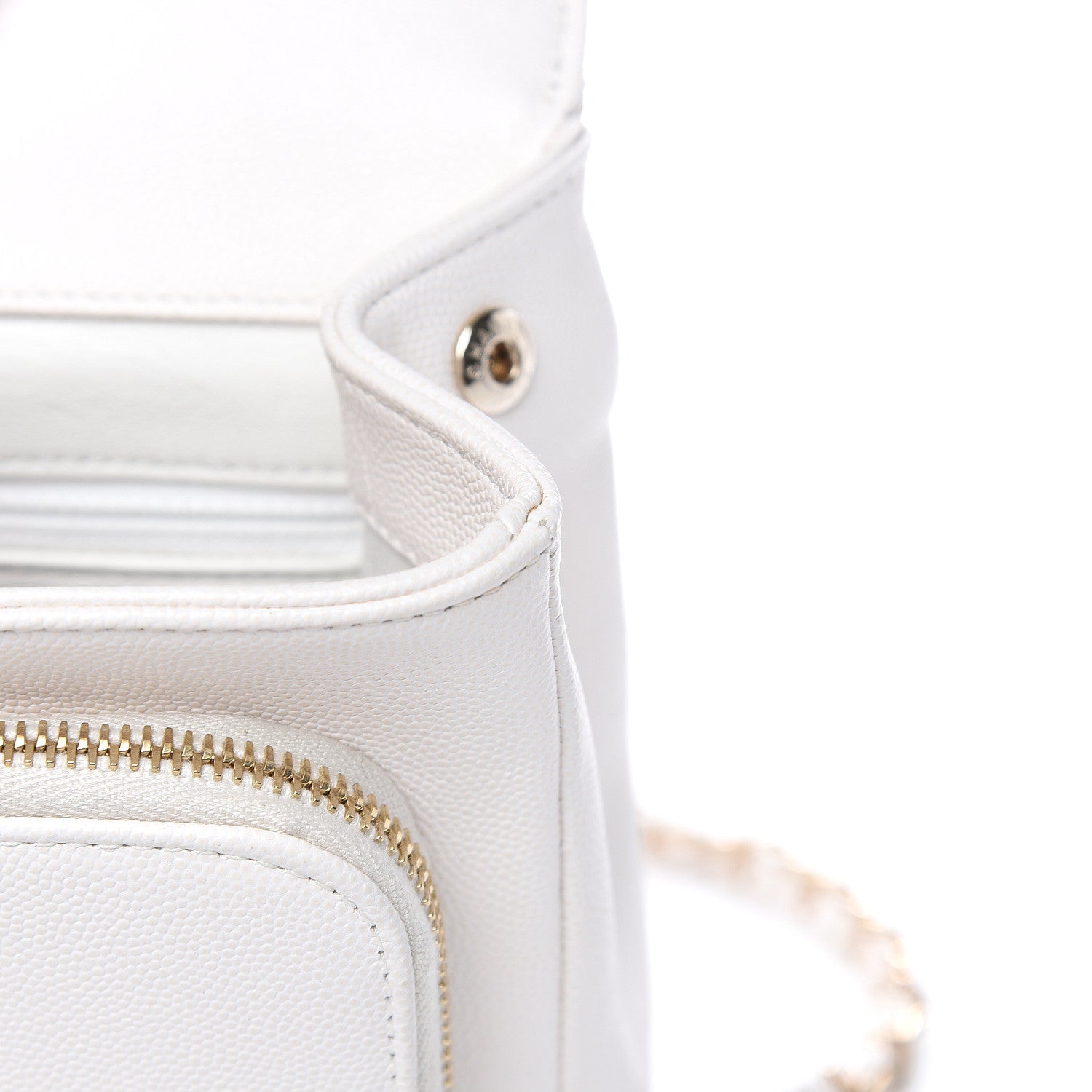 Chanel Caviar Quilted Medium Business Affinity Flap White 11 of 17