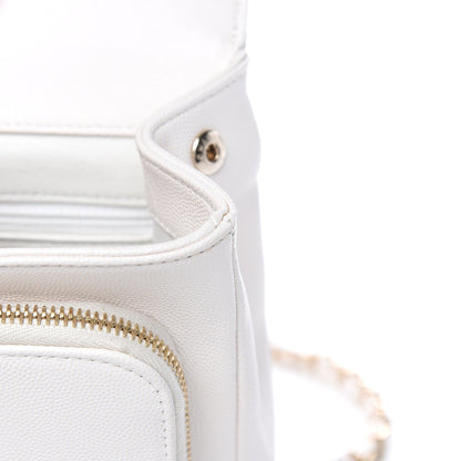Chanel Caviar Quilted Medium Business Affinity Flap White 11 of 17