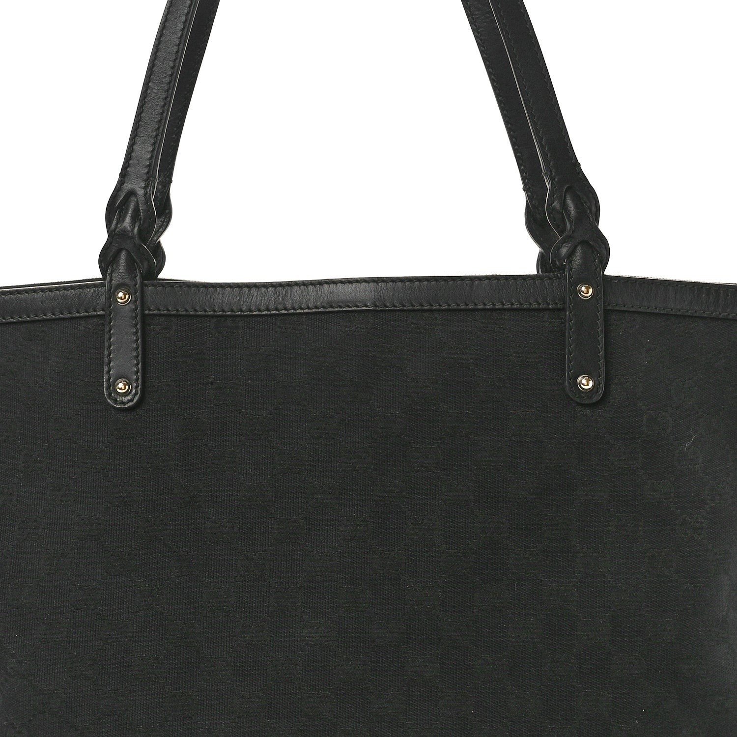 Gucci Monogram Medium Craft Tote Black 7 of 12