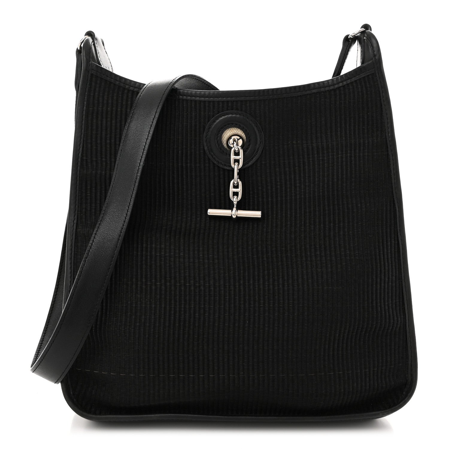 美品　HERMES　エルメス　パンプス　エクスリブリス　ブラック Hermes Crinoline Gulliver Vespa PM Black 1710999 – FASHIONPHILE