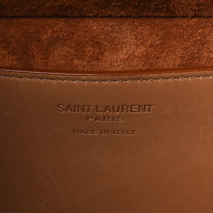 Saint Laurent Calfskin Monogram Take Away Box Dusty Vintage Brown Gold 6 of 9