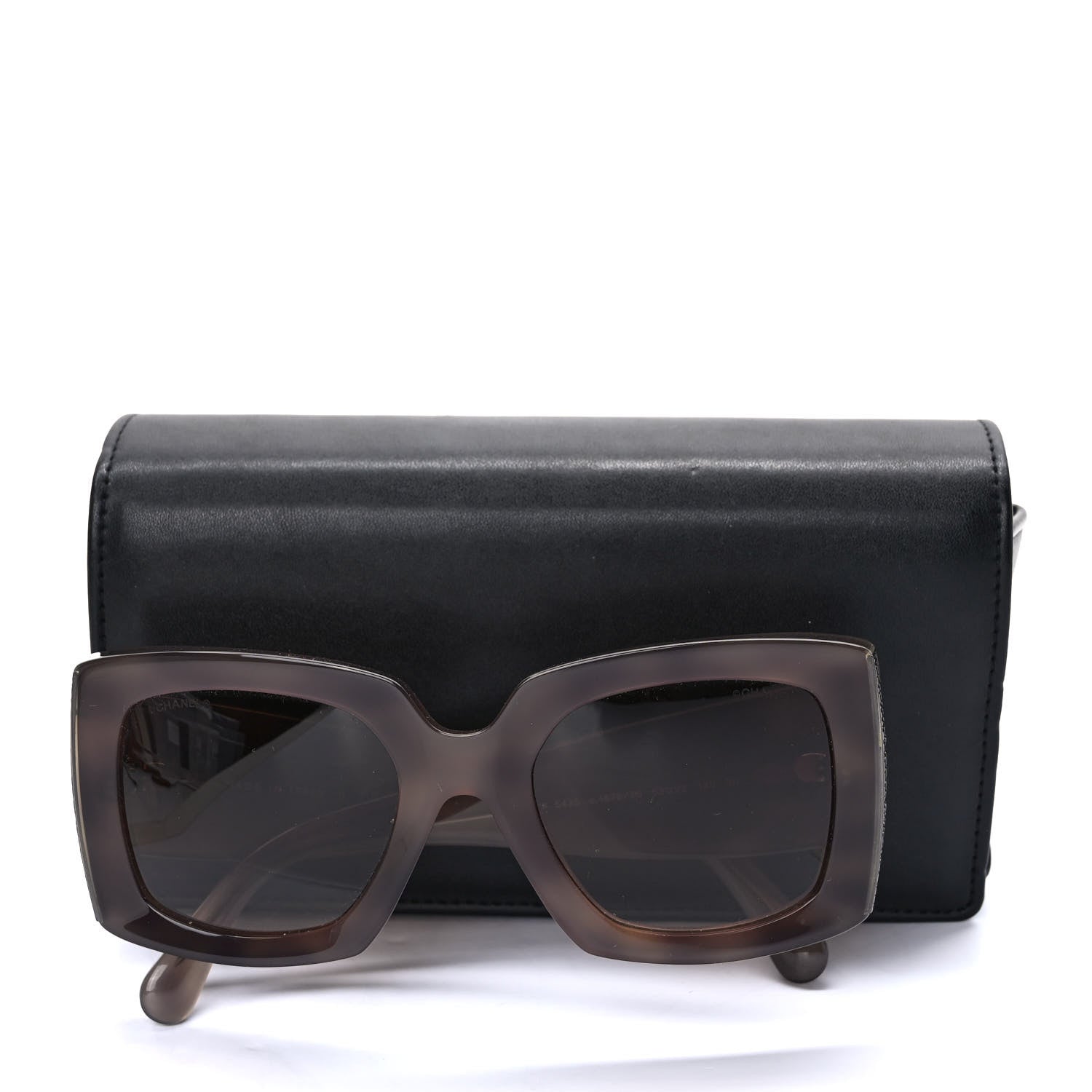 Chanel Acetate Rectangle Sunglasses 5435-A Tortoise 8 of 8