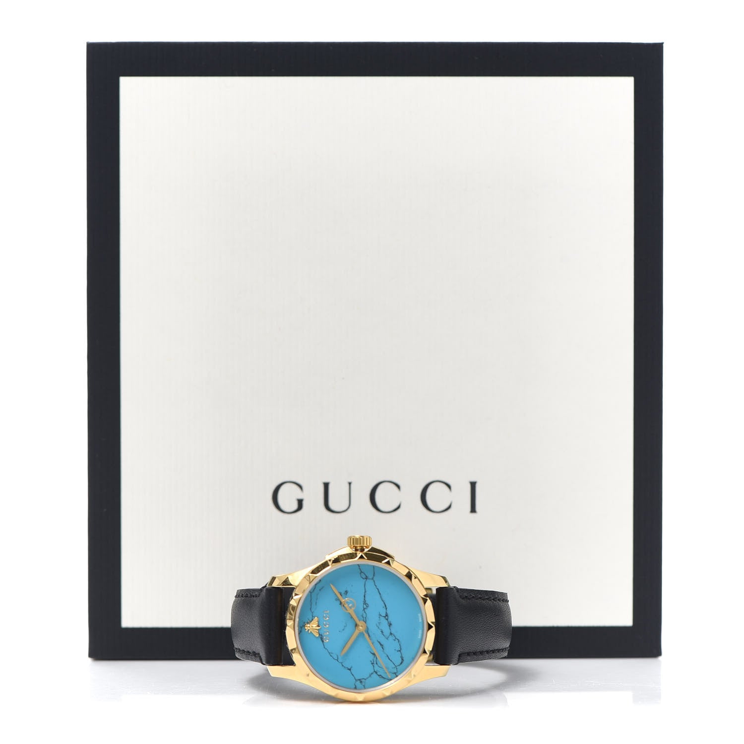 Gucci Stainless Steel Calfskin 27mm G-Timeless Quartz Watch Turquoise 6 of 6