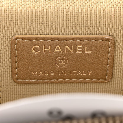 Chanel Lambskin Quilted Mini Pearl Crush Vanity Case With Chain Black 6 of 11