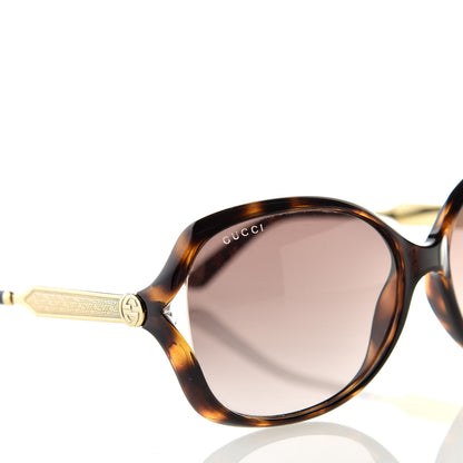 Gucci Acetate Oversized Butterfly Sunglasses GG 0076S Havana 8 of 9