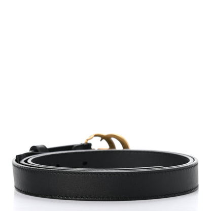 Gucci Calfskin Double G 20mm Belt 85 34 Black 2 of 4