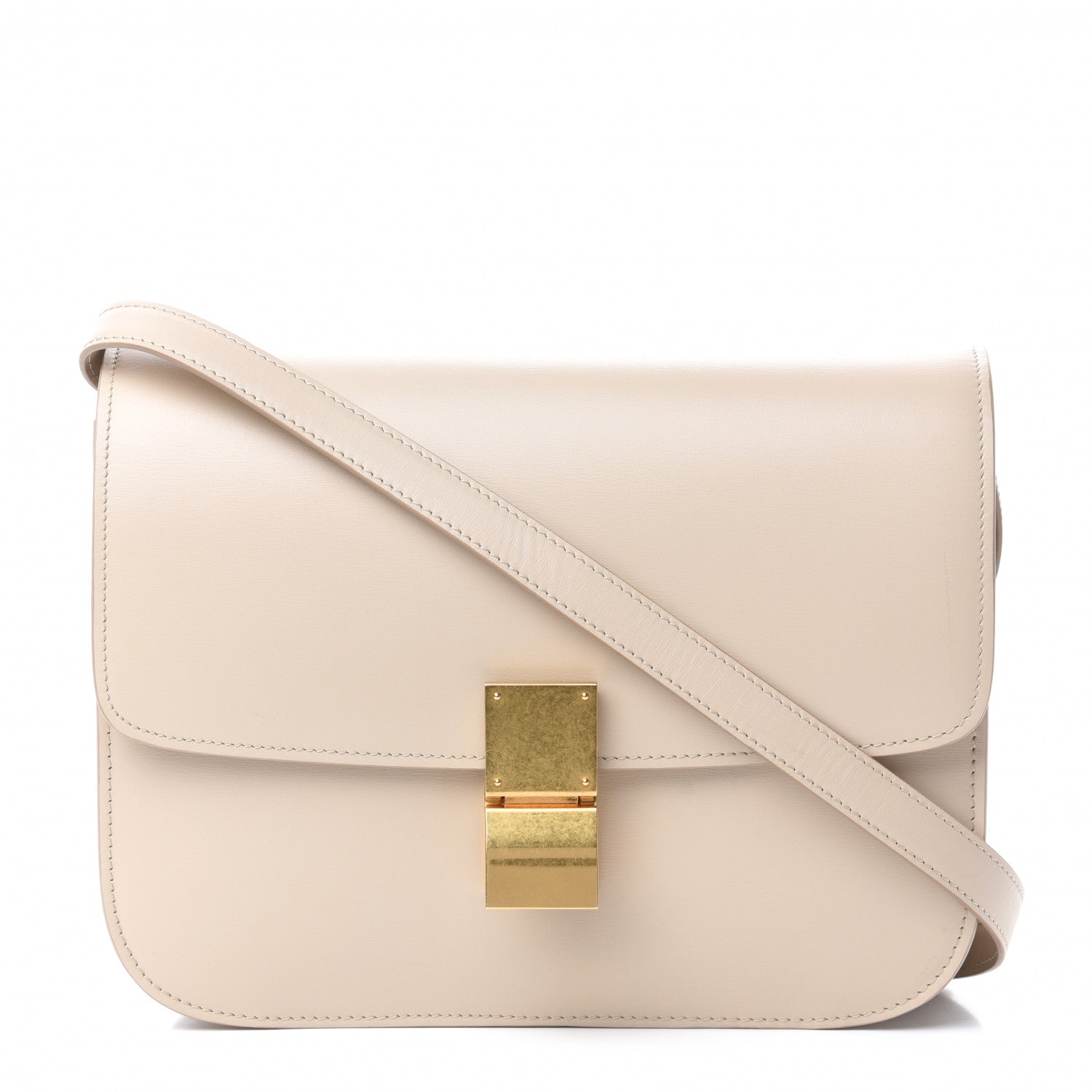 Celine Box Calfskin Medium Classic Box Bag Linen 1 of 10