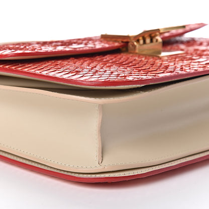 Celine Watersnake Medium Classic Box Red 8 of 10
