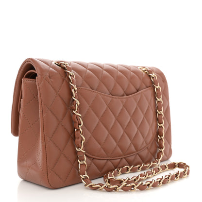 Chanel Lambskin Quilted Medium Double Flap Brown 3 of 11