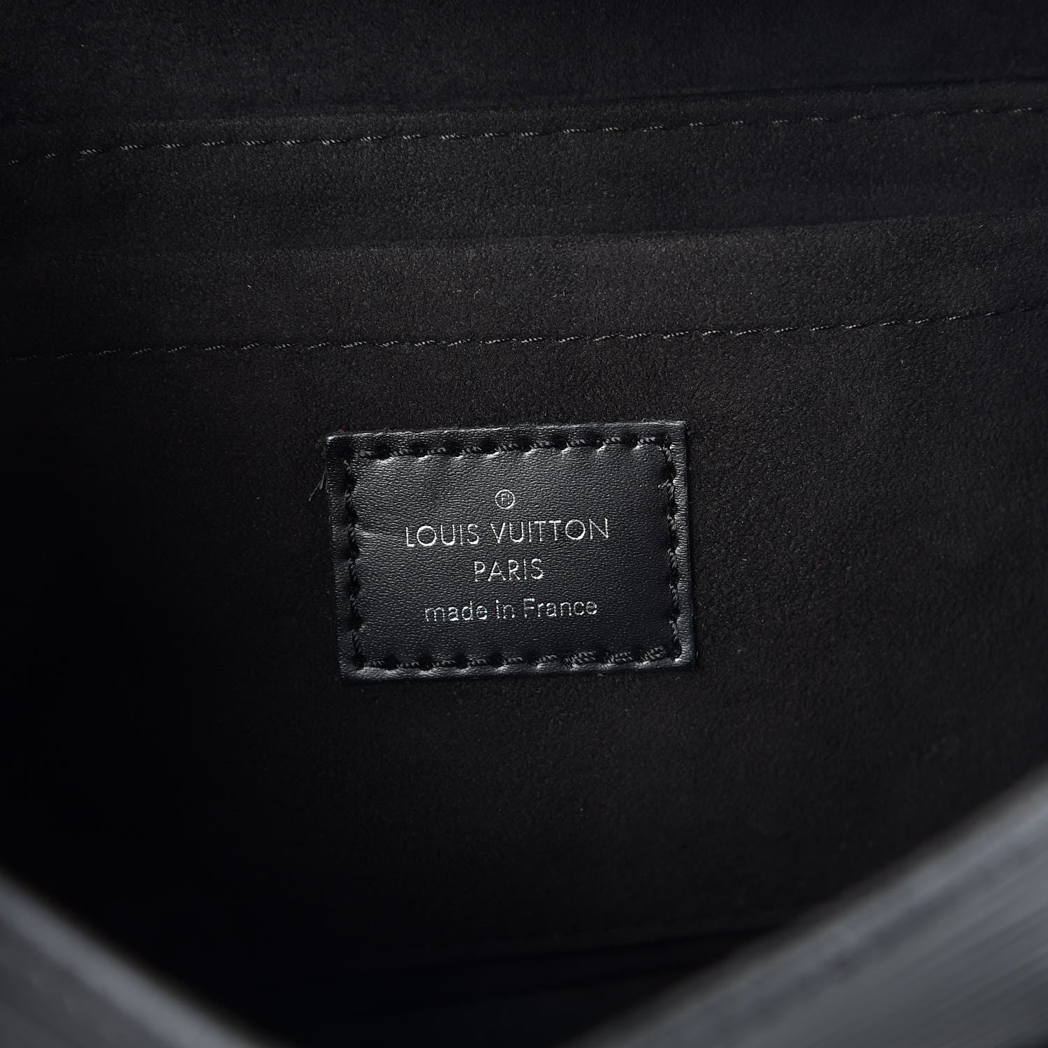 Louis Vuitton Epi Montaigne Clutch Black 7 of 8