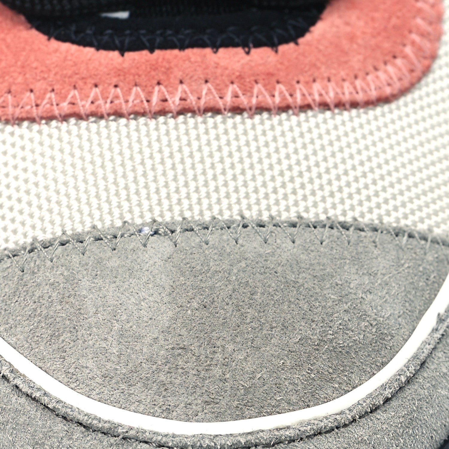 Chanel Fabric Suede CC Sneakers 37.5 White Light Grey Pink 9 of 9
