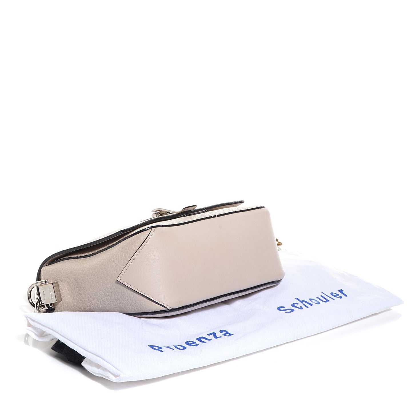 Pebbled Calfskin Extra Small Courier Talc