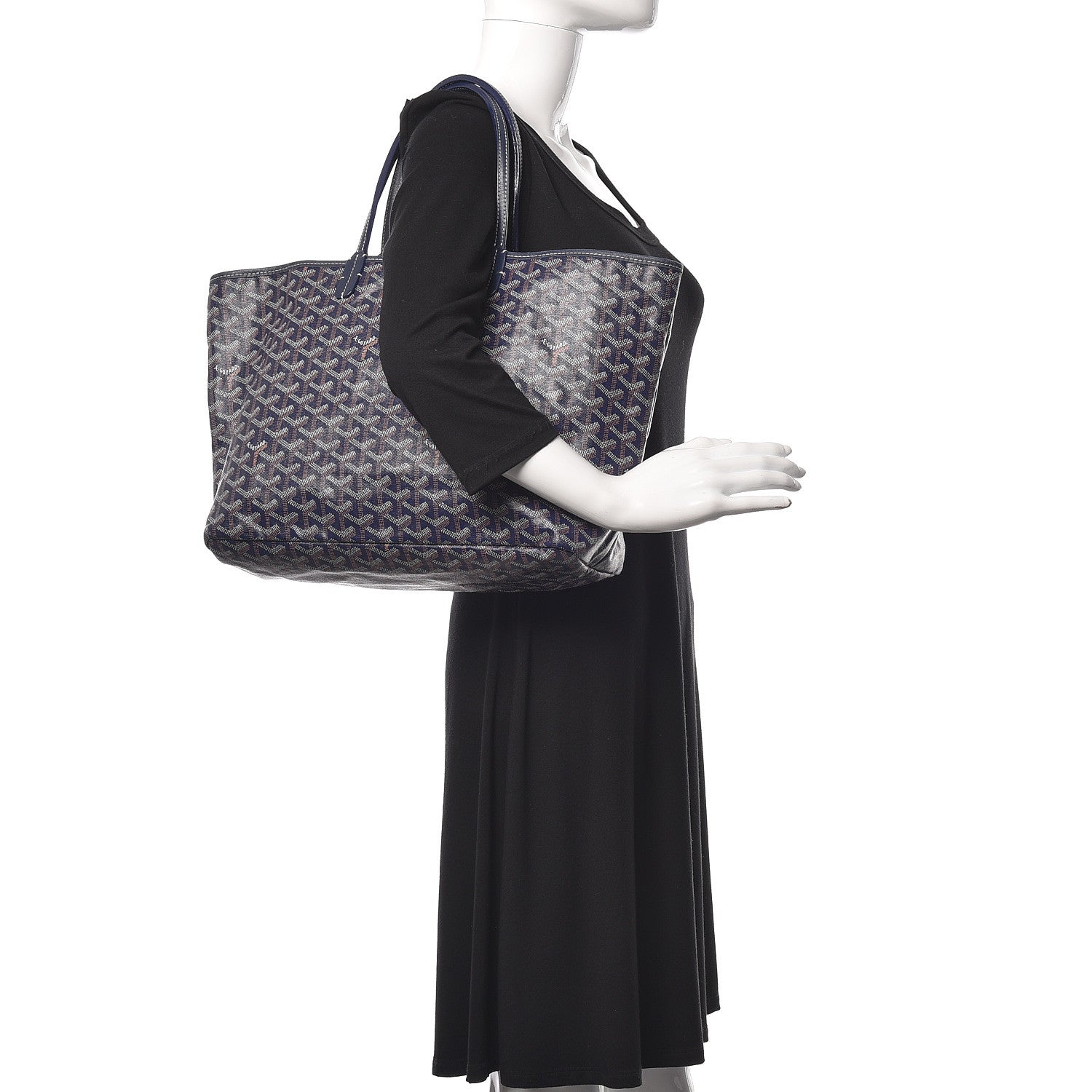 Goyard Goyardine Saint Louis PM Navy 3 of 12