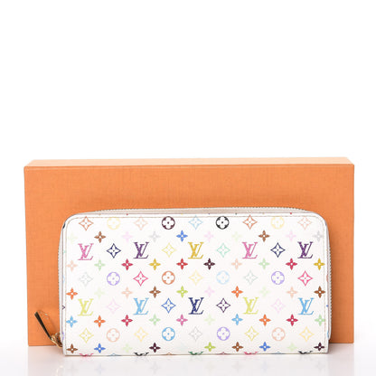 Louis Vuitton Monogram Multicolor Zippy Wallet White Orange 14 of 14