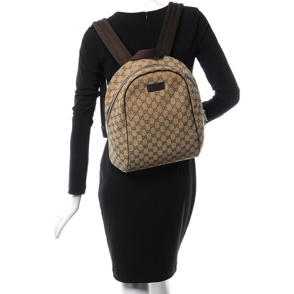 Gucci Monogram Travel Backpack Dark Brown 2 of 9