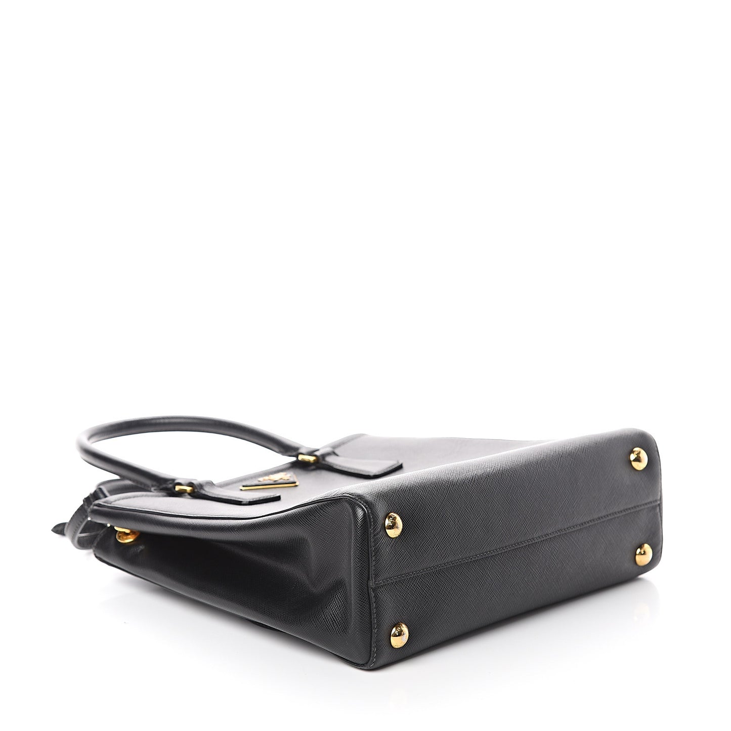 Saffiano Lux Small Parabole Tote Black