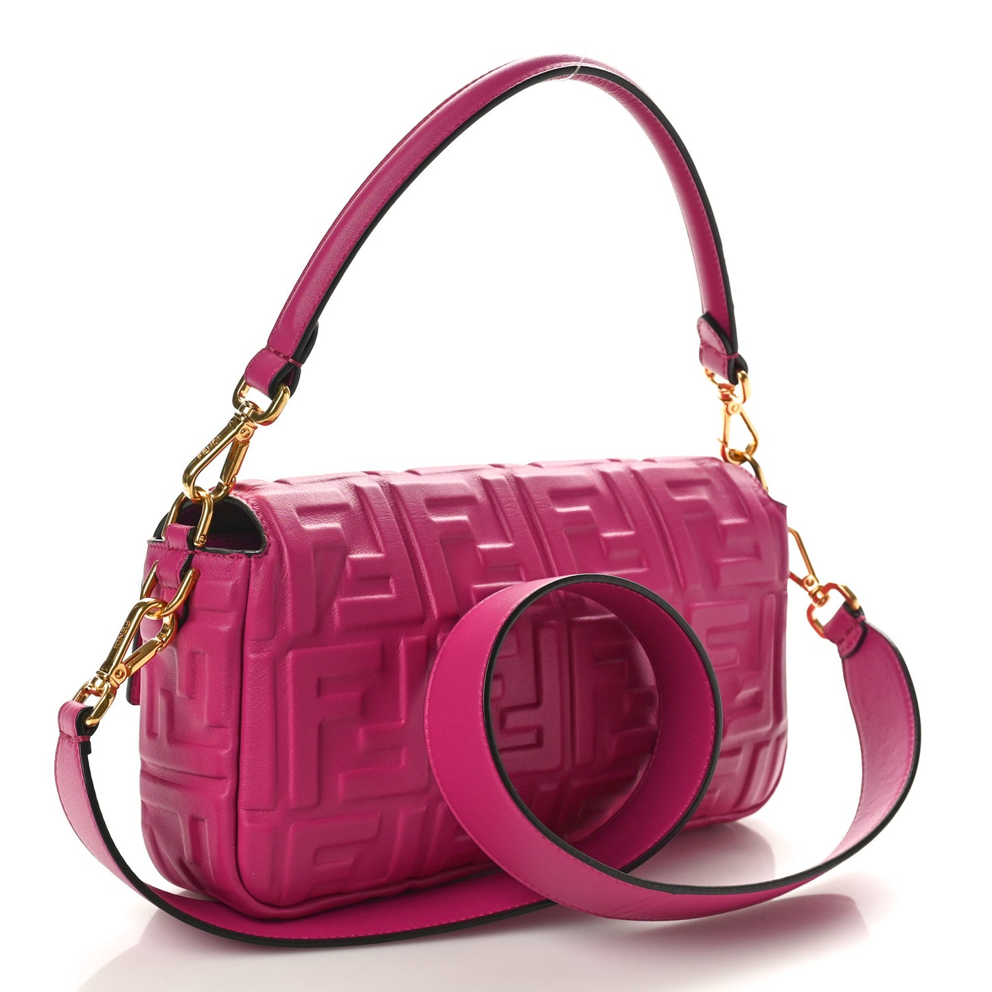 Nappa FF 1974 Embossed Baguette Ciclamino Pilar